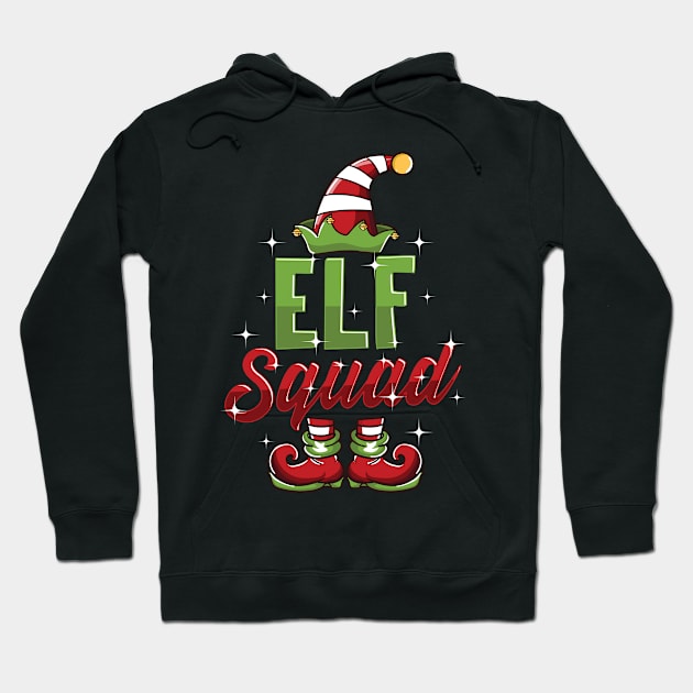 Christmas Elf Squad Family Matching Group Hoodie by Rengaw Designs